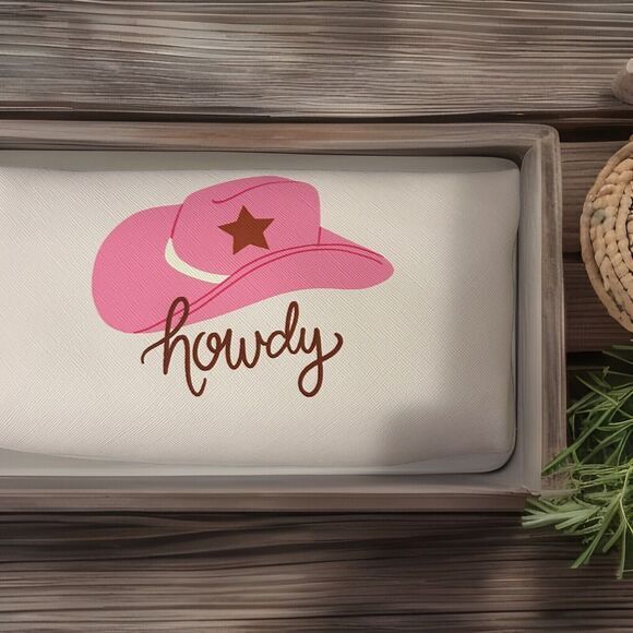 Western Retro Cosmetic Makeup Bag Cowgirls Howdy Women'S cowgirl2 New‎ Pink - Picture 2 of 6